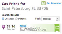where's the cheapest gas in st. pete beach area?