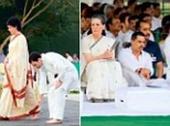 Tears and tributes on the anniversary of Rajiv Gandhi's death at a packed memorial