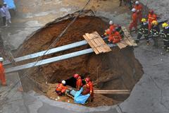 Sinkhole Kills 5 Factory Workers in South China